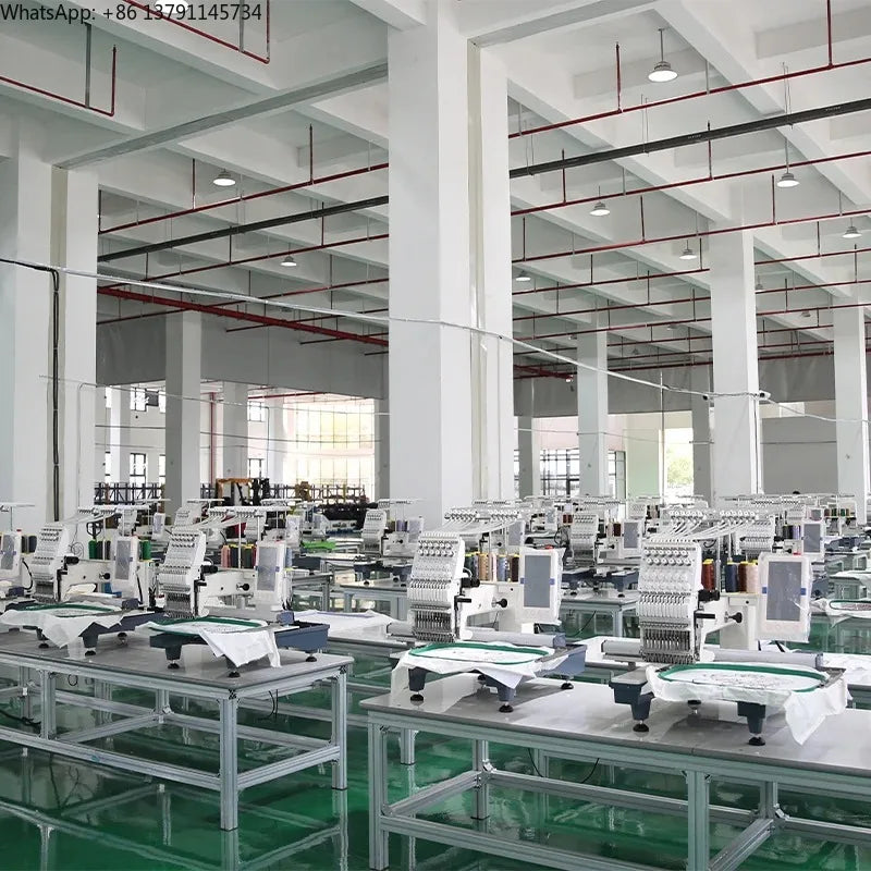 [Più venduto] Macchina da ricamo industriale a testa singola 12 fili di alta qualità, ricamatrice automatica computerizzata per cappelli e digitale