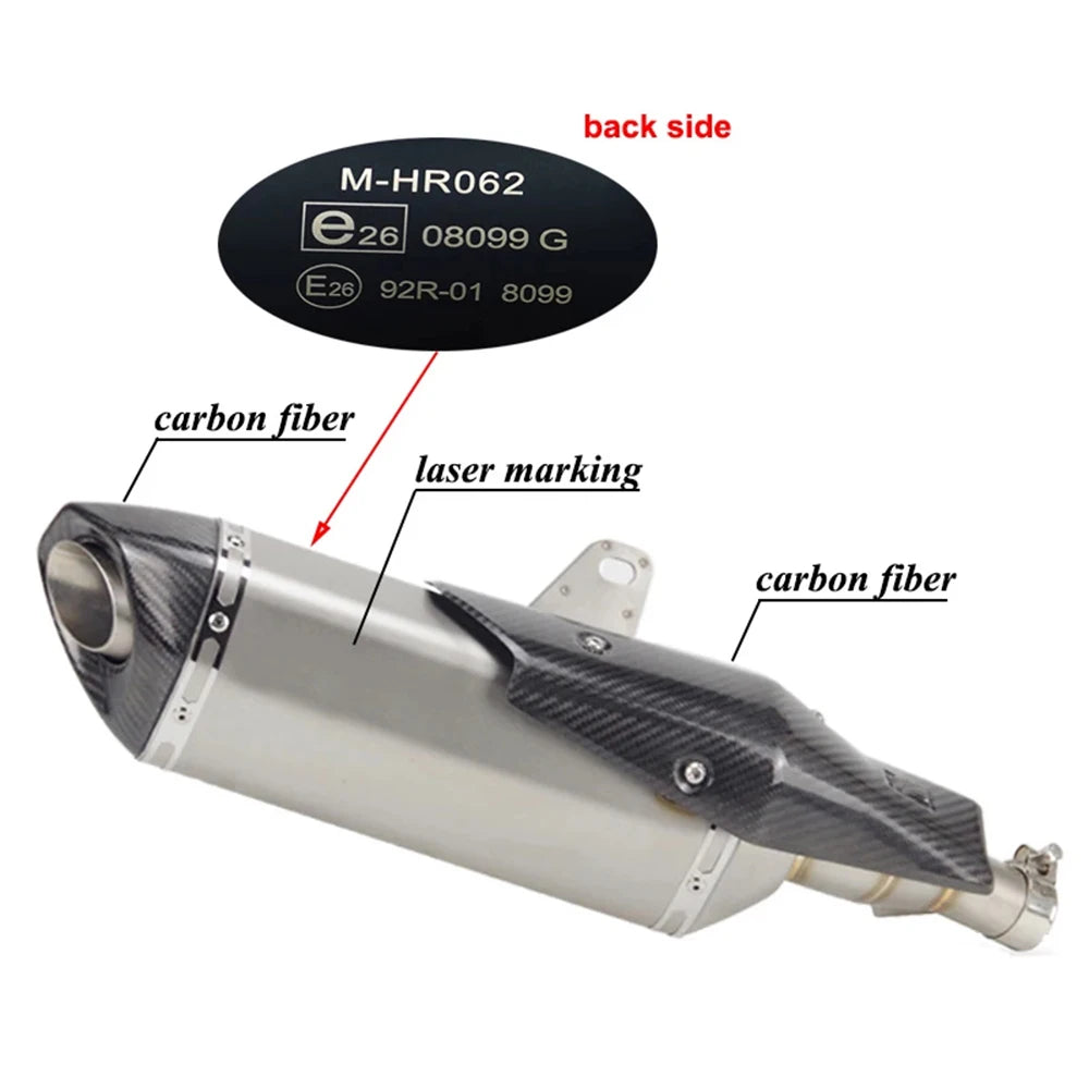 Motorcycle Exhaust Muffler Escape Tube Header Link Pipe Slip On For Honda X-ADV 750 X ADV750 ADV 2017 2018 - 2023