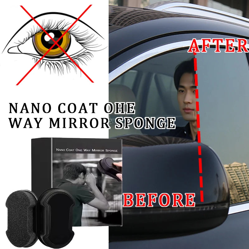Anti Peeping Glass Cleaning Sponge Isolate Glass From Light Dedicated for Privacy Protection in Cars & Home Effective Anti-theft