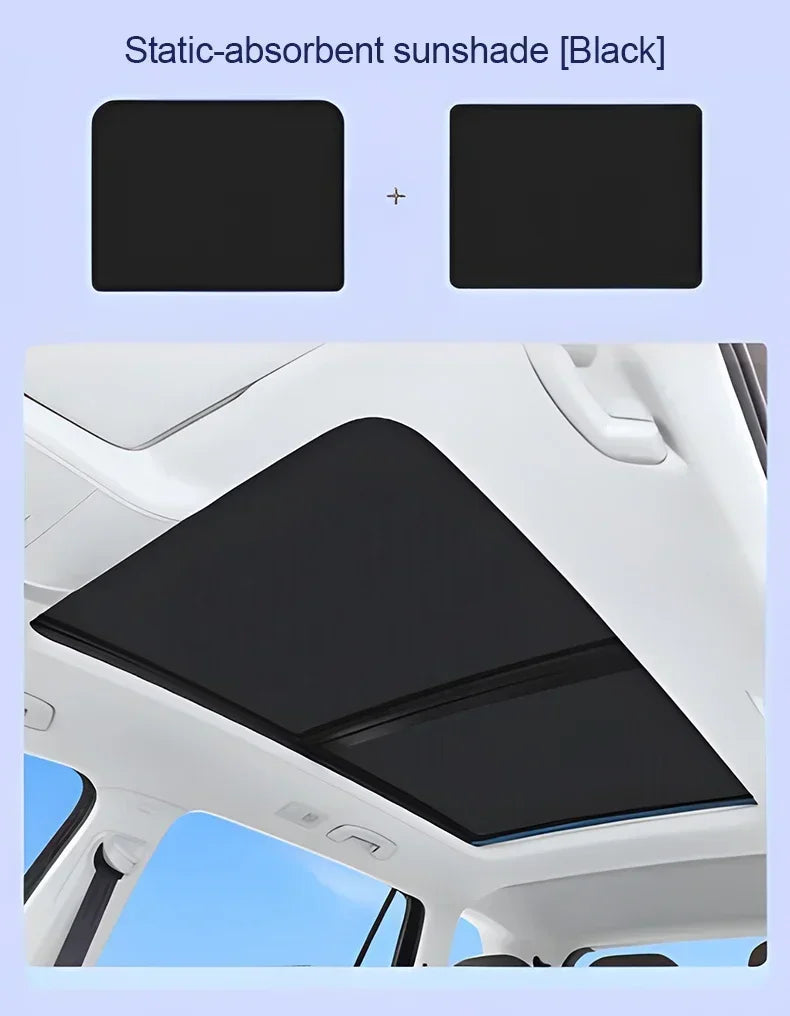 Sunroof Sunshade For Porsche Taycan 2025 Car Accessories 2019~2024 Auto Electrostatic Adsorption Roof Sun Shade Visor Cover Part