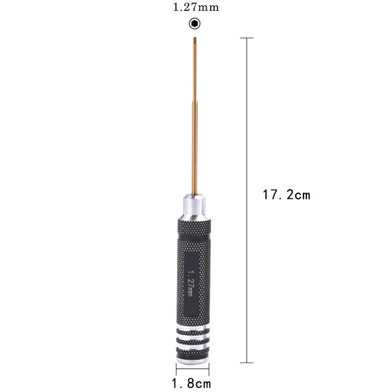 H0.9-3mm inbussleutels 0.9/1.5/2.0/2.5/3mm inbus-schroevendraaiers voor RC Helikopter Drone Vliegtuig Model Reparatie Gereedschap