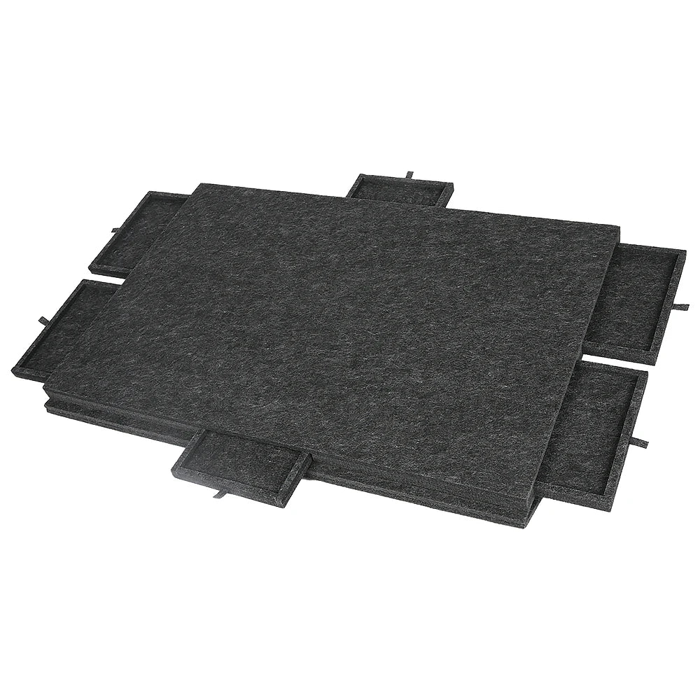 6-in-1 Puzzle Board with 6 Sliding Drawers Conveniently Stores and Sorts Puzzle Pieces for Kids' Educational & Puzzle Storage