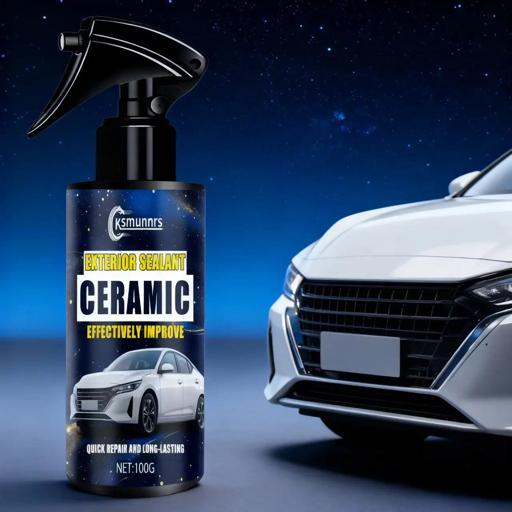 Ksmumnrs Ceramic Exterior Sealant Spray: Quick Car Paint Repair, Hydrophobic & Long-Lasting Protection, Effectively Boost Auto E