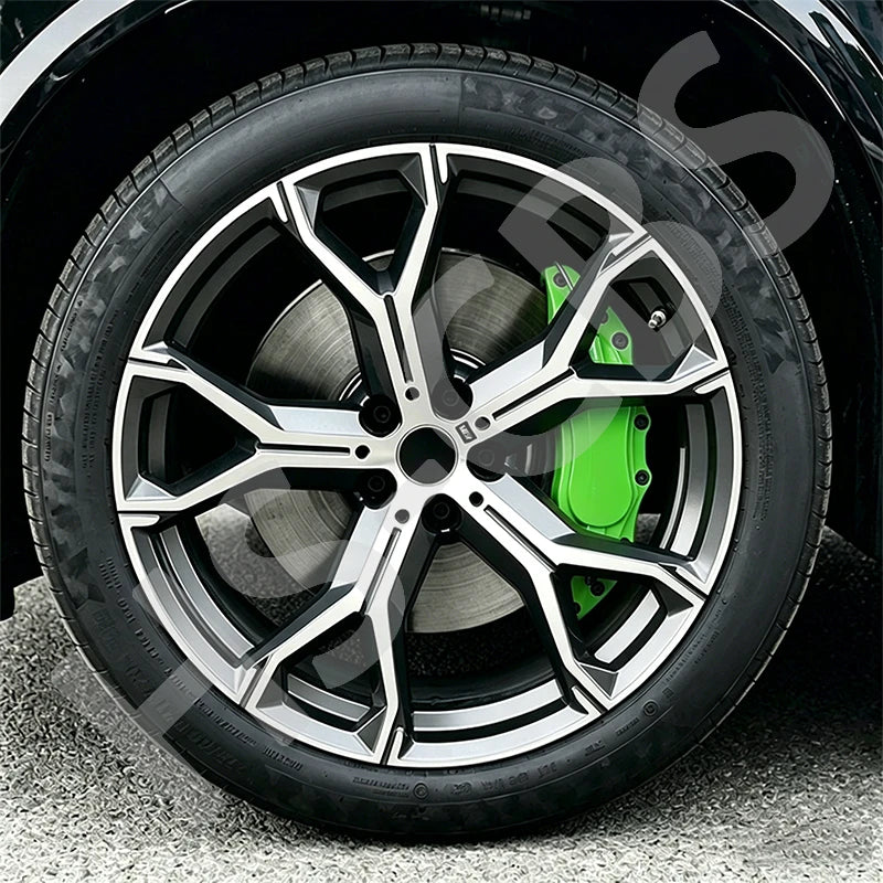 2/4Pcs L/M Metal Car Brake Caliper Cover Stickers Brake Disc Anti Dust Cover Protective Shell Wheel Auto Styling Accessories