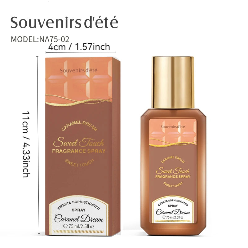 75ml Caramel Dream Geur Spray Langdurige Geur Fris Bloemig Fruitig Gourmand Toon Elegante Charme Neutrale Eau De Toilette