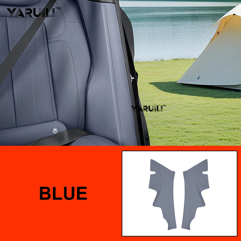 For Byd Leopard 7 2025 2026 Leather Car C Pillar Anti-kick Protective Mat Seat Belt Pad Rear Door Cover Strip