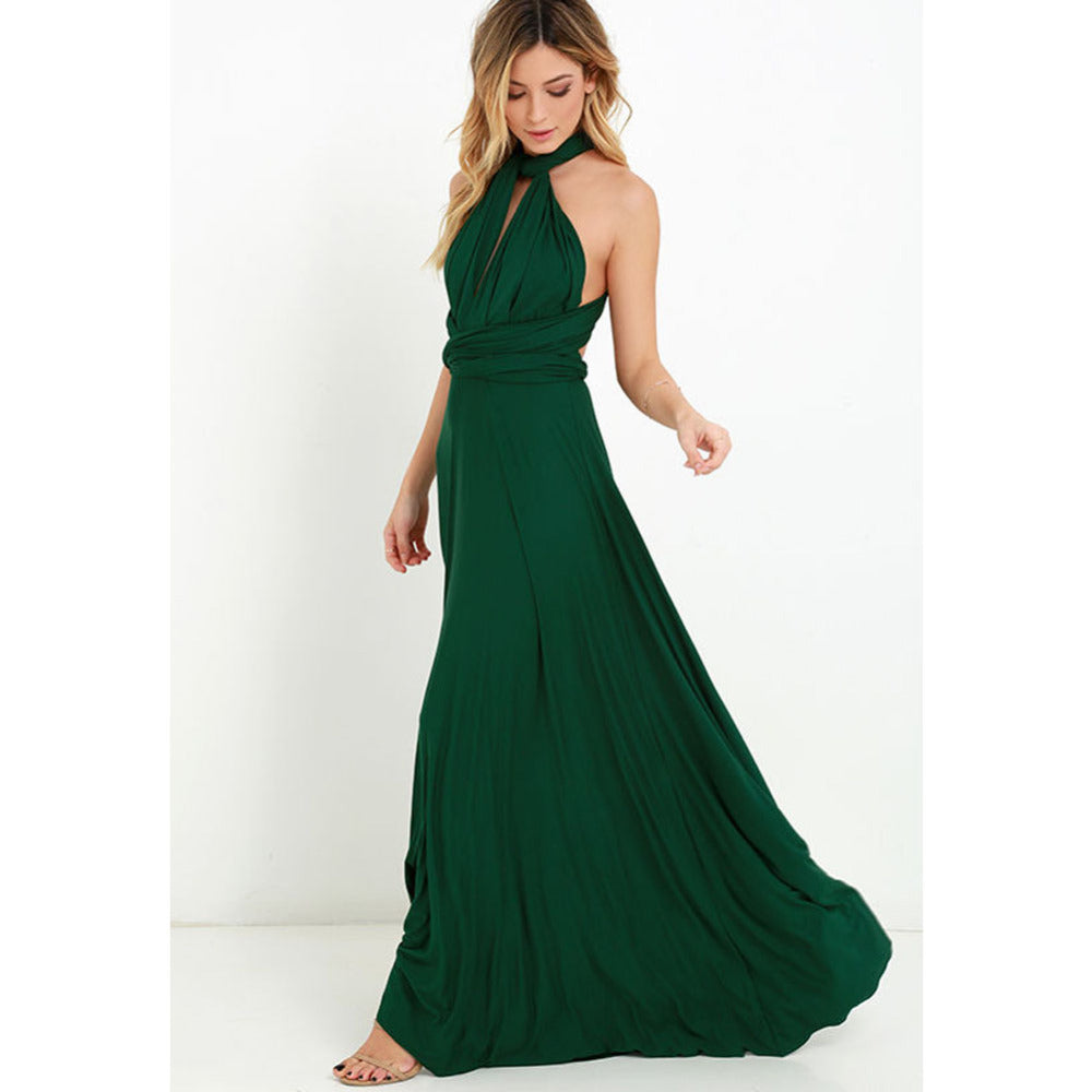Sexy Vrouwen Multiway Wrap Convertible Boho Maxi Club Rode Bandage Lange Jurk Feest Bruidsmeisje Infinity Robe Longue Femme
