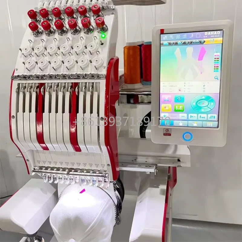 Macchina da Ricamo Professionale a 12 Aghi, Singola Testa, Grado Industriale