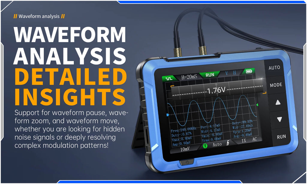 FNIRSI Nuovo DSO510 DSO152 DSO153 Mini Oscilloscopio Digitale Portatile 2 IN 1 48MS/s Larghezza di Banda 10MHz Strumento di Riparazione Elettronica