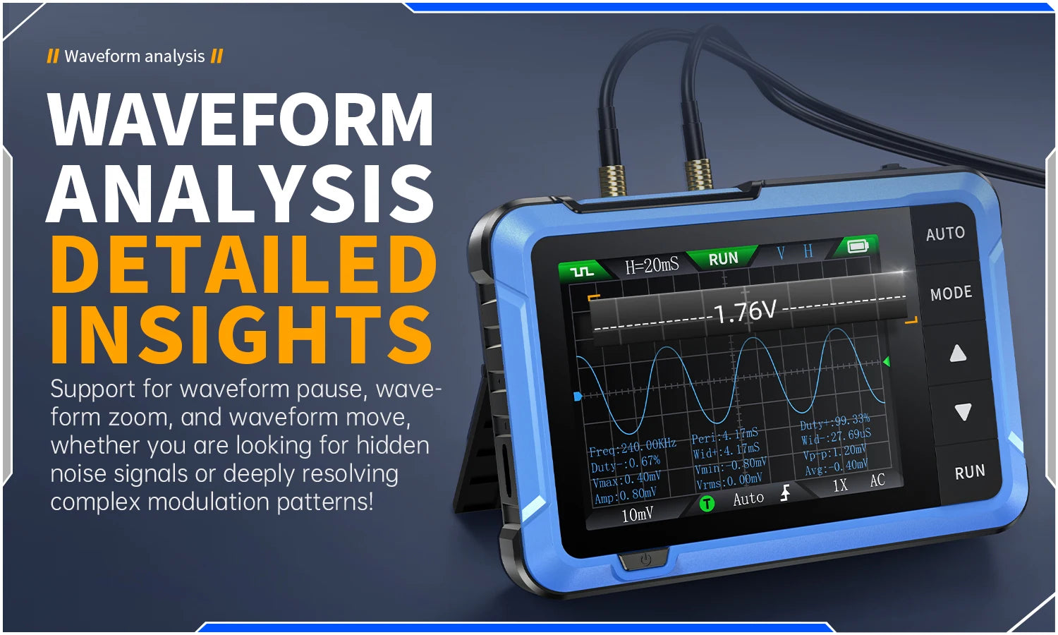 FNIRSI Nuovo DSO510 DSO152 DSO153 Mini Oscilloscopio Digitale Portatile 2 IN 1 48MS/s Larghezza di Banda 10MHz Strumento di Riparazione Elettronica