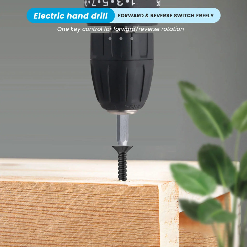 Trapano Avvitatore a Batteria 21V con Funzione a Percussione, Tassellatore Rotante, Trapano a Percussione a 2 Velocità, Set Avvitatore Elettrico con 2 Batterie