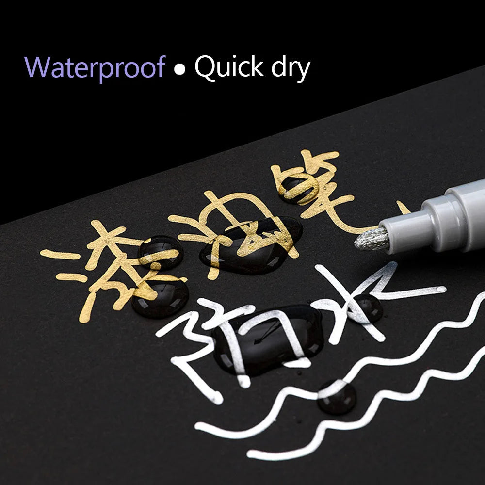 Car Paint Repair Pen Auto Scratch Touch Up Pen Fill Remover Vehicle Rubber Tyre CD Metal Permanent Paint Marker for Car Styling