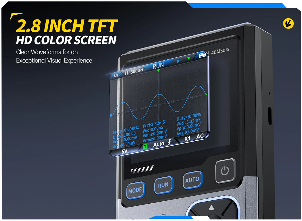 FNIRSI Nuovo DSO-TC4 DSO-TC3 Oscilloscopio Digitale Portatile 3 in 1 Tester Transistor Generatore di Segnale Strumenti di Test Elettronici Portatili