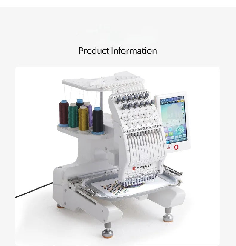Macchina da ricamo per uso domestico Multi-ago Fusione colori Compatibilità file DST per progetti creativi