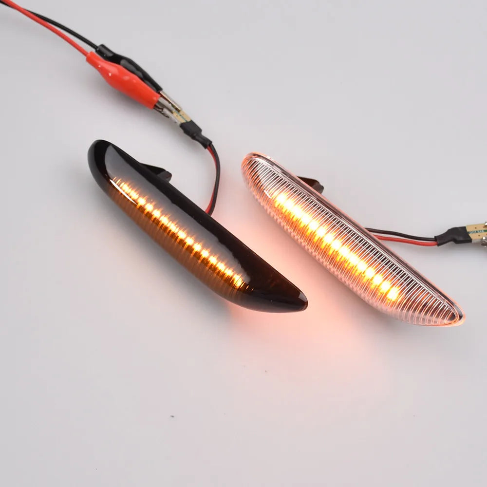 Sequential Flashing LED Turn Signal Side Marker Light For BMW E60 E61 E90 E91 E87 E81 E83 E84 E88 E92 E93 E82 E46 1 3 5 Series