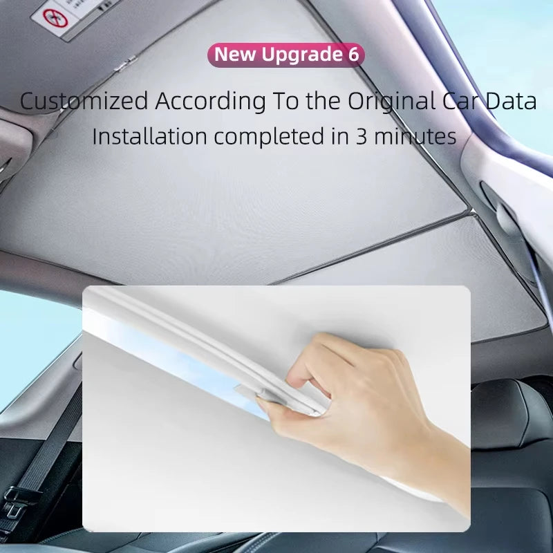 For Porsche Taycan 2019-2025 Car Ice Crystal Sunroof Sunshade Skylight Roof Heat Insulation Shading Interior Auto Accessory