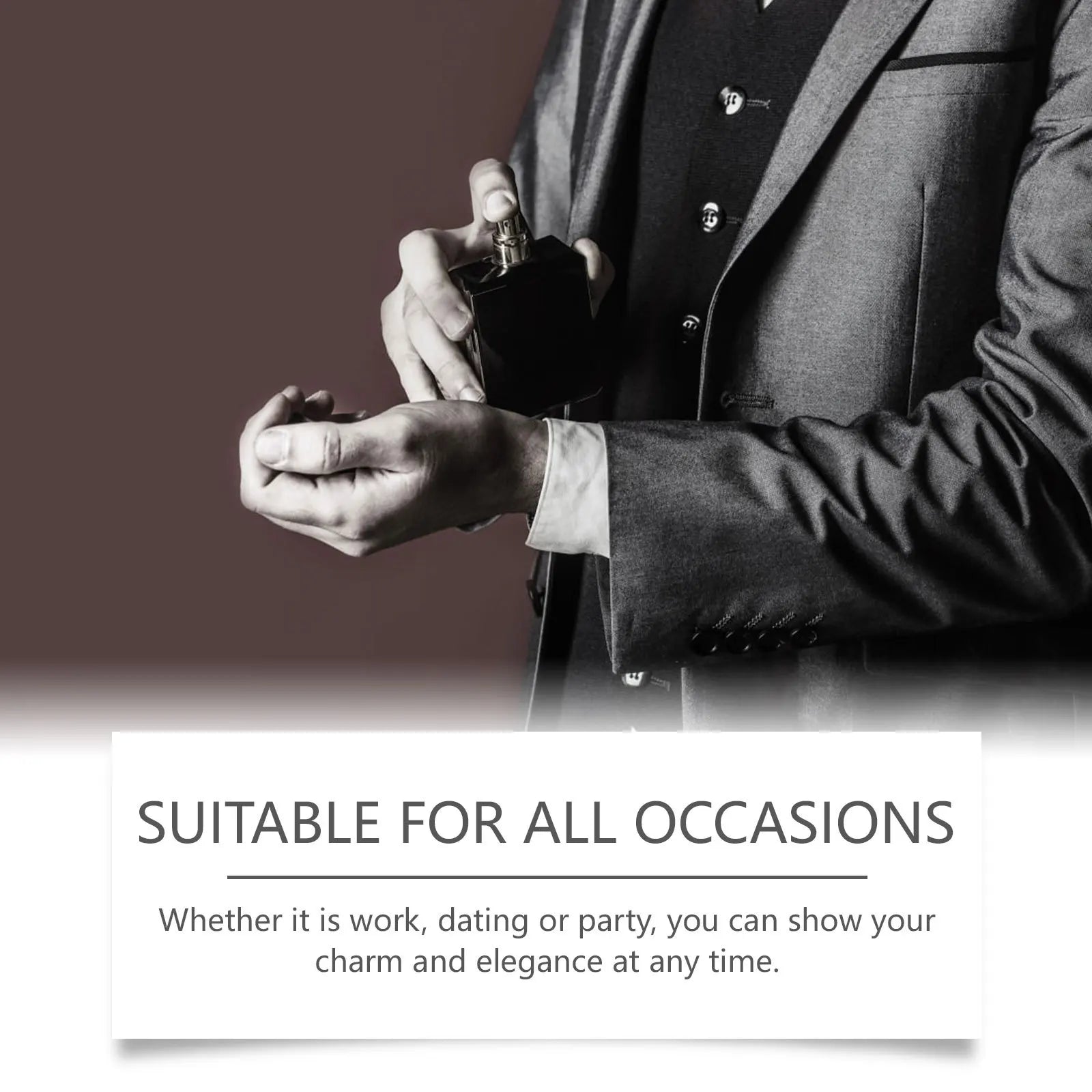 Profumo al Whisky Roxelis Trasuda Eleganza Fascino Duraturo Aumenta la Fiducia Fragranza Leggera Spray Profumato per Uomo 50ml