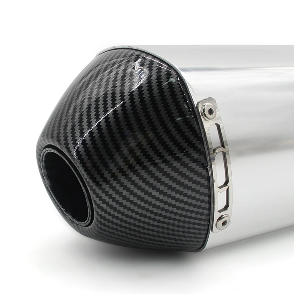 Length 470mm Inlet 51mm Motorcycle FMF 4T Exhaust Muffler Pipe Escape Moto Universal with DB Killer  escapes para moto