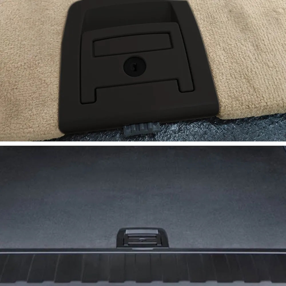 Car Rear Trunk Tail Cover Bottom Plate Mat Floor Carpet Trunk Handle Key Hole For BMW 5 SERIES E61 X5 X6 E70 E71 51476958161
