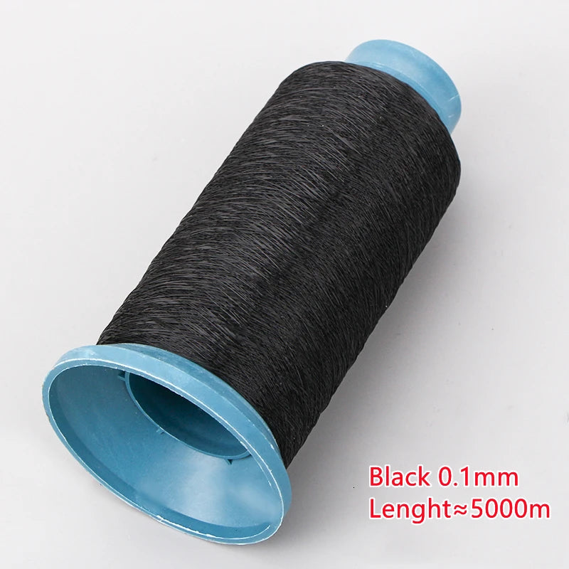 Filo trasparente per macchina da cucire da 4500 metri per colletto applicato a mano, filo di nylon invisibile da tavolo, accessori per cucito