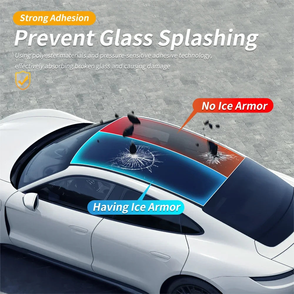 For Porsche Taycan 2020 2021 2022 2023 2024 TPU Pre Cut Sunroof UV Protection Film Heat Insulation Awning Supplies
