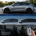 TINTWAVE 2PCS Light Black VLT20 Electric Window Tint PDLC Film 12V Remote Dimming Switchable Kit