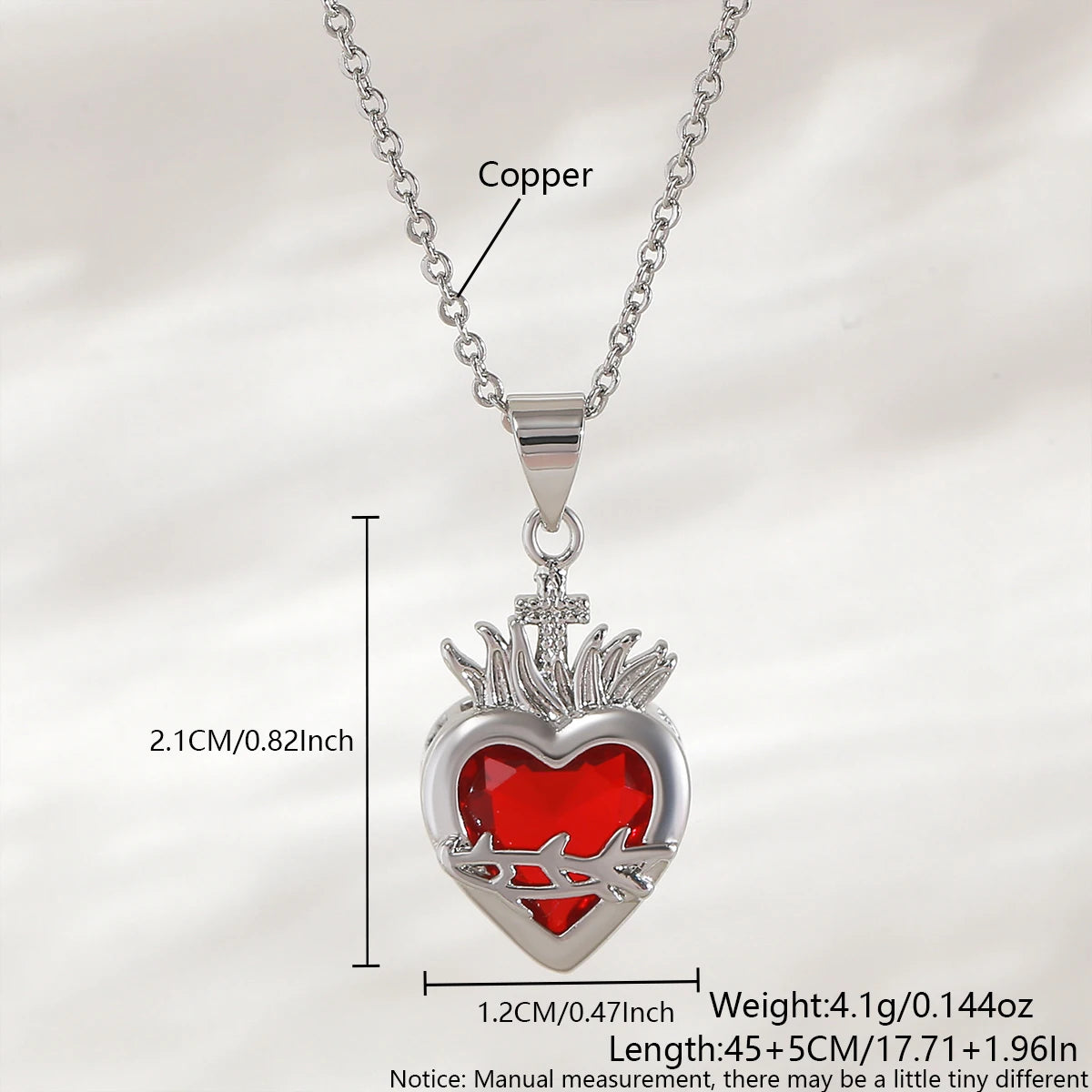 SUNSLL Heilig Rood Hart Kruis Zirkonia Hangers Kettingen Luxe Vrouwen Verguld Romantische Liefde Jubileum Sieraden Geschenken