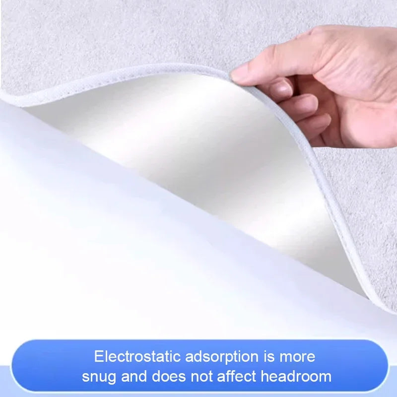 For PORSCHE Taycan 2023-Present Suede Fabric Electrostatic Adsorption Sunroof Sunshade Anti UV Heat Insulation Skylight