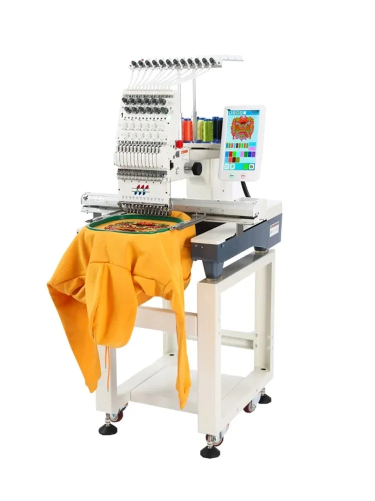 【Più venduto】Macchina da ricamo computerizzata automatica a testa singola/multipla, piccola macchina da ricamo personalizzata