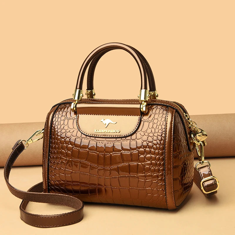 2024 Nieuwe Mode Krokodillenleer Dames Handtas Luxe Designer Dames Schoudertassen Retro Trendy Meisjes Shopper Tas Portemonnee