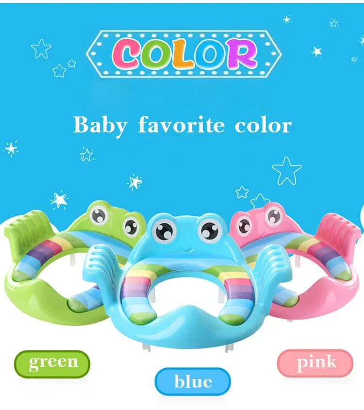 Riduttore per WC per bambini con scaletta, seggiolino da allenamento regolabile, comodo, a forma di cartone animato, per bambini