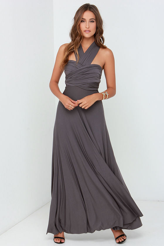 Sexy Vrouwen Multiway Wrap Convertible Boho Maxi Club Rode Bandage Lange Jurk Feest Bruidsmeisje Infinity Robe Longue Femme