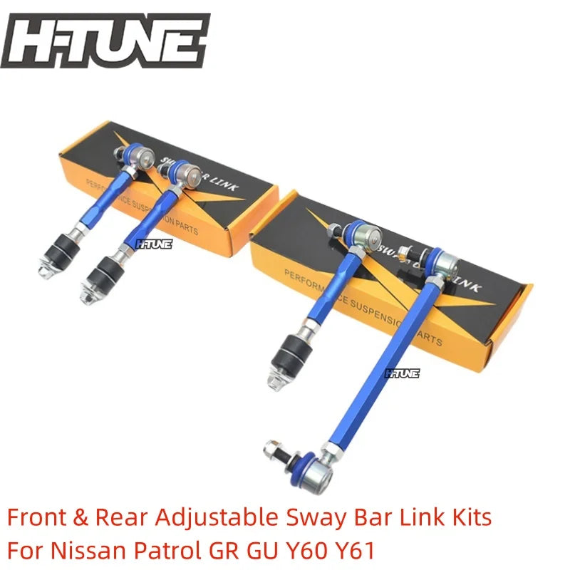 Front or Rear Adjustable Anti-Roll Sway Bar Link Kits for Nissan Patrol GR GU Y60 Y61 1997-2010
