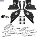 4pcs For Toyota Hilux Fortuner 2015-2024 Front Splash Shield Fender Liner Apron Seal Protector 53883-04020 53735-04070 N150 N160