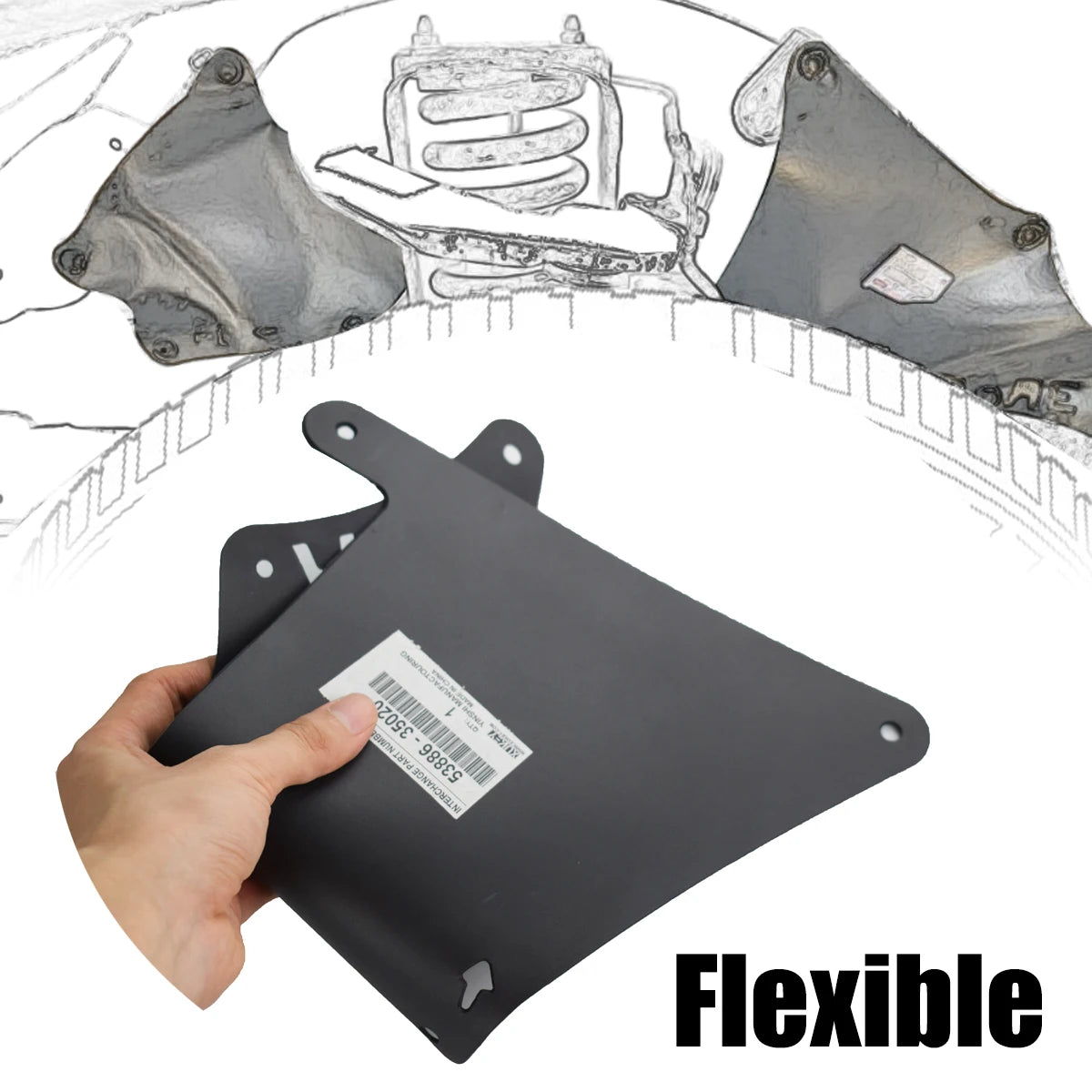 Mudguards For Toyota Land Cruiser Prado J120 J150 FJ Cruiser Splash Shield Mud Flaps Guards Fender Liners Rubber Car Accessories