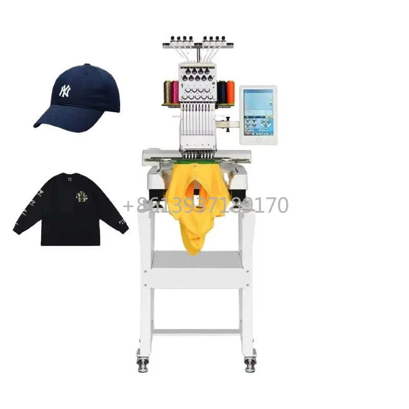 Macchina da Ricamo Industriale Computerizzata Monotesta a 9 Aghi Automatica ad Alta Velocità per Vestiti Prezzo