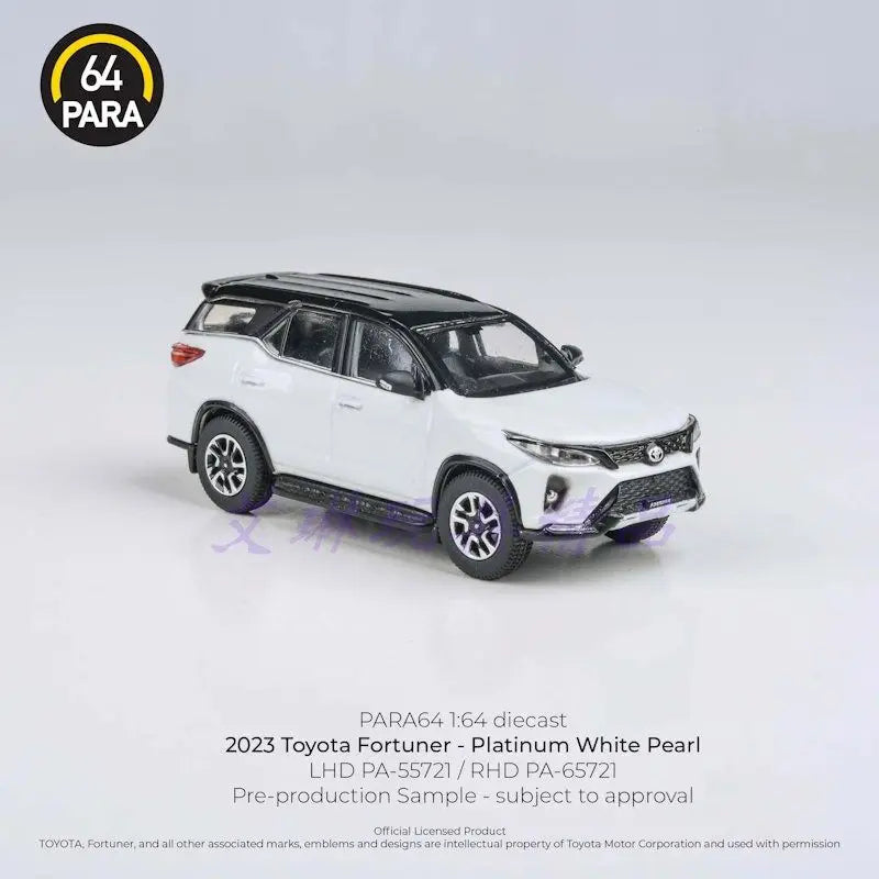 PARA 1:64 Fortuner 2023 Alloy Car Diecasts & Toy Vehicles Car Model Miniature Scale Model Car Toys For Children
