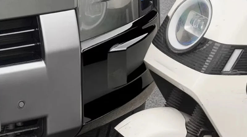Car Gloss Black Front Bumper Corner Guard Cover Fit for BYD Leopard 7 Titanium 7 Modified Car Front Bumper Anti-Collision Trim