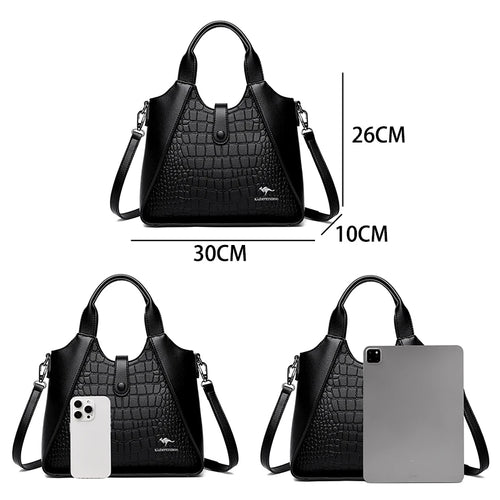 2024 Nieuwe Modetrend Dameshandtas Hoge Kwaliteit Zacht Leer Dames Schouder Tassen Effen Kleur Retro Dames Tote Tassen Sac