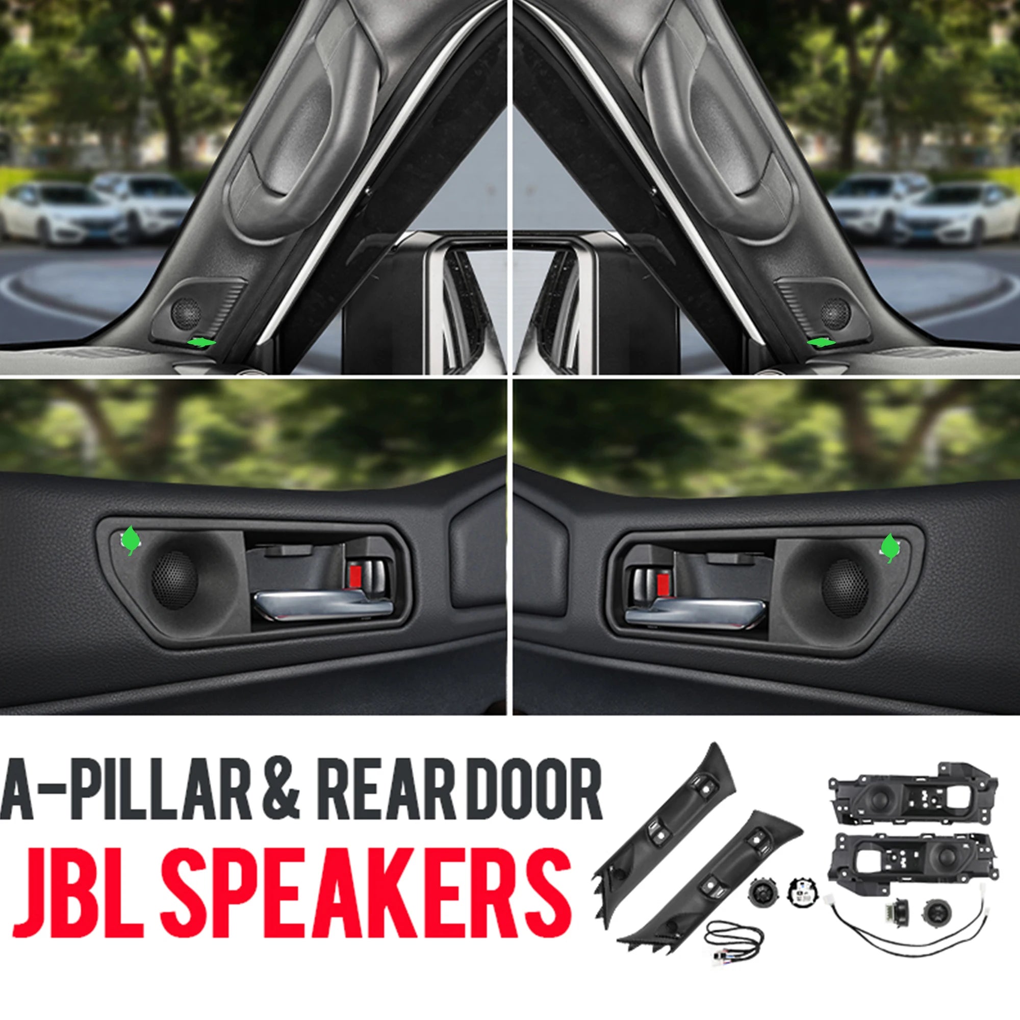 For Toyota Land Cruiser Prado J250 LC250 2024 2025 2026 Interior A-pillar / Rear Door JBL Mid-high Speakers Car Accessories