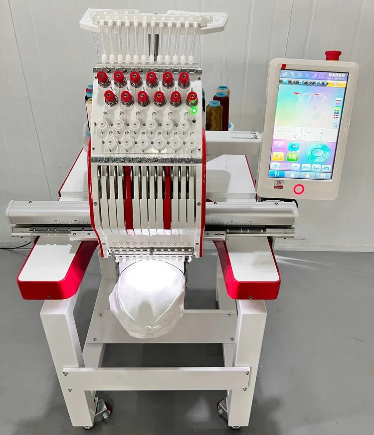 Macchina da Ricamo Industriale Computerizzata Monotesta a 9 Aghi Automatica ad Alta Velocità per Vestiti Prezzo