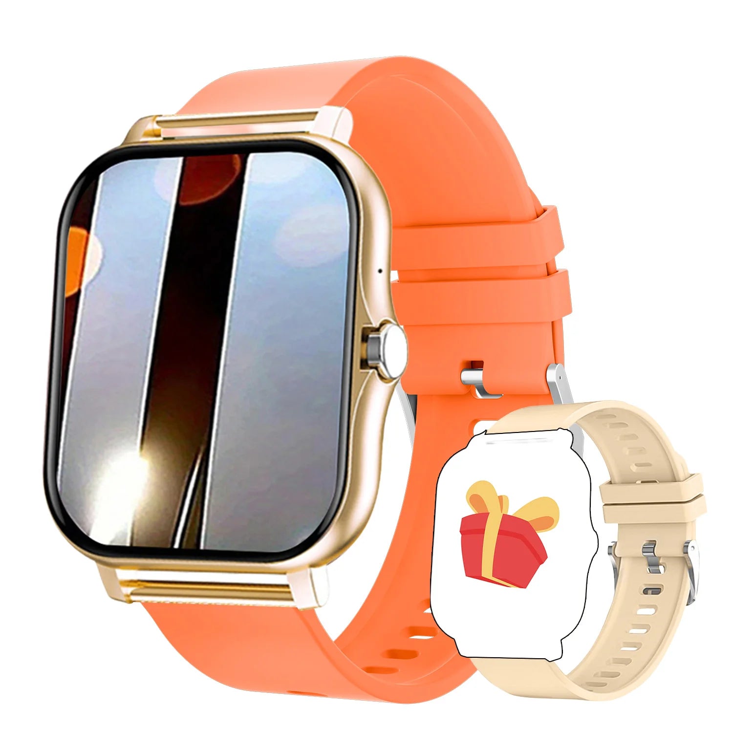 2023 Smartwatch Android Telefoon 1,44'' Kleurenscherm Bluetooth Bellen Bloedzuurstof-/Drukmeting Smartwatch Dames Heren
