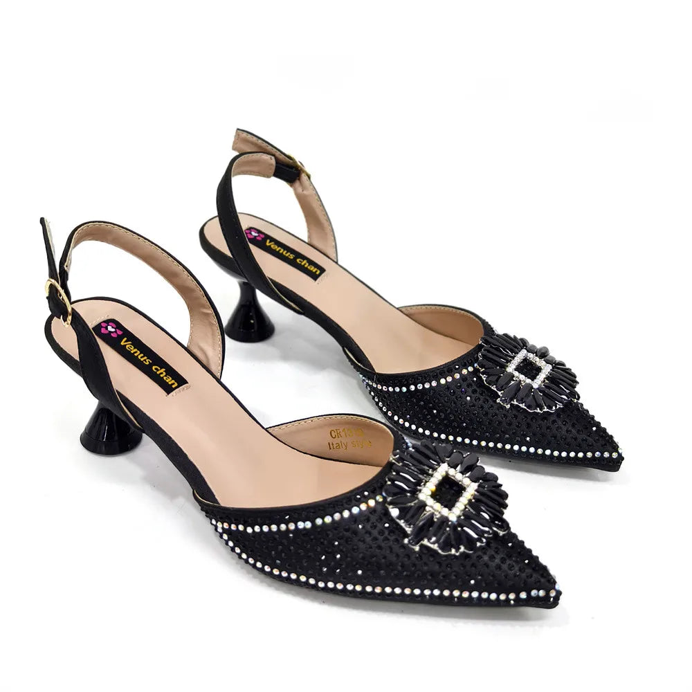 Sandali da donna nigeriani di alta qualità, stile italiano, sandali da donna africani, scarpe di lusso firmate, scarpe da donna 2025