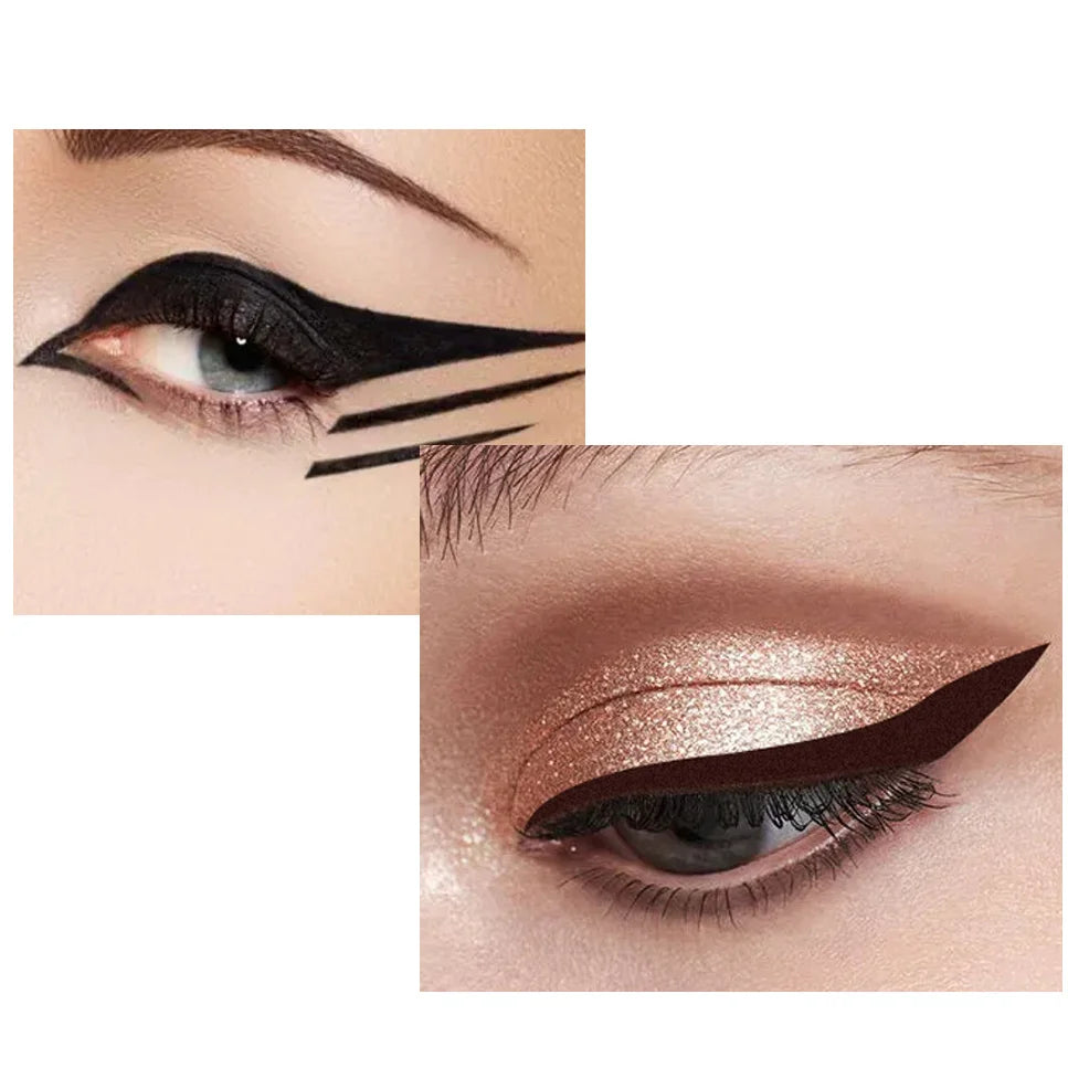 Miss Rose Zwarte Eyeliner Pen Make-up Gel Oogschaduw Eyeliner Kajal Oogschittering Cosmetica