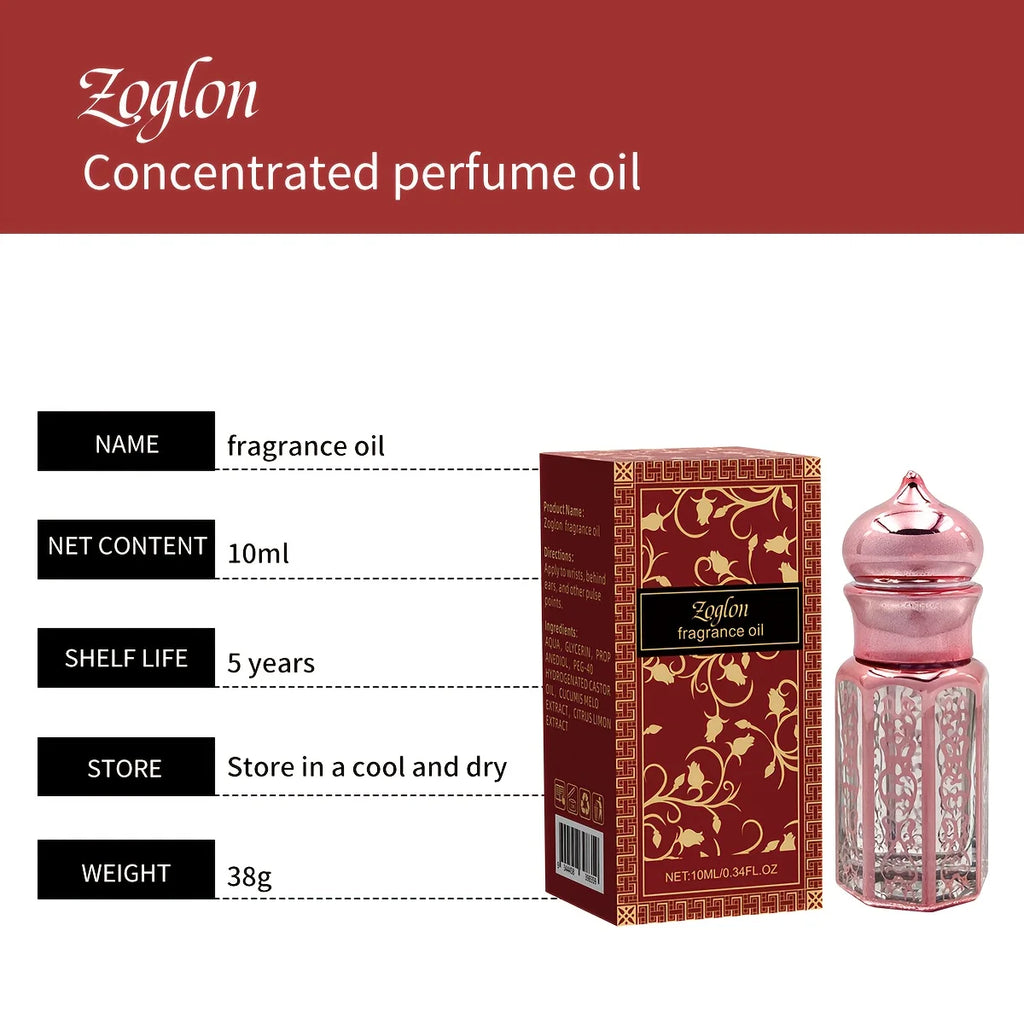 Profumo Roll-on Arabo con Fragranza Floreale e Fruttata, Leggero ed Elegante, Adatto per Incontri, Regali e Portatile con Scatola