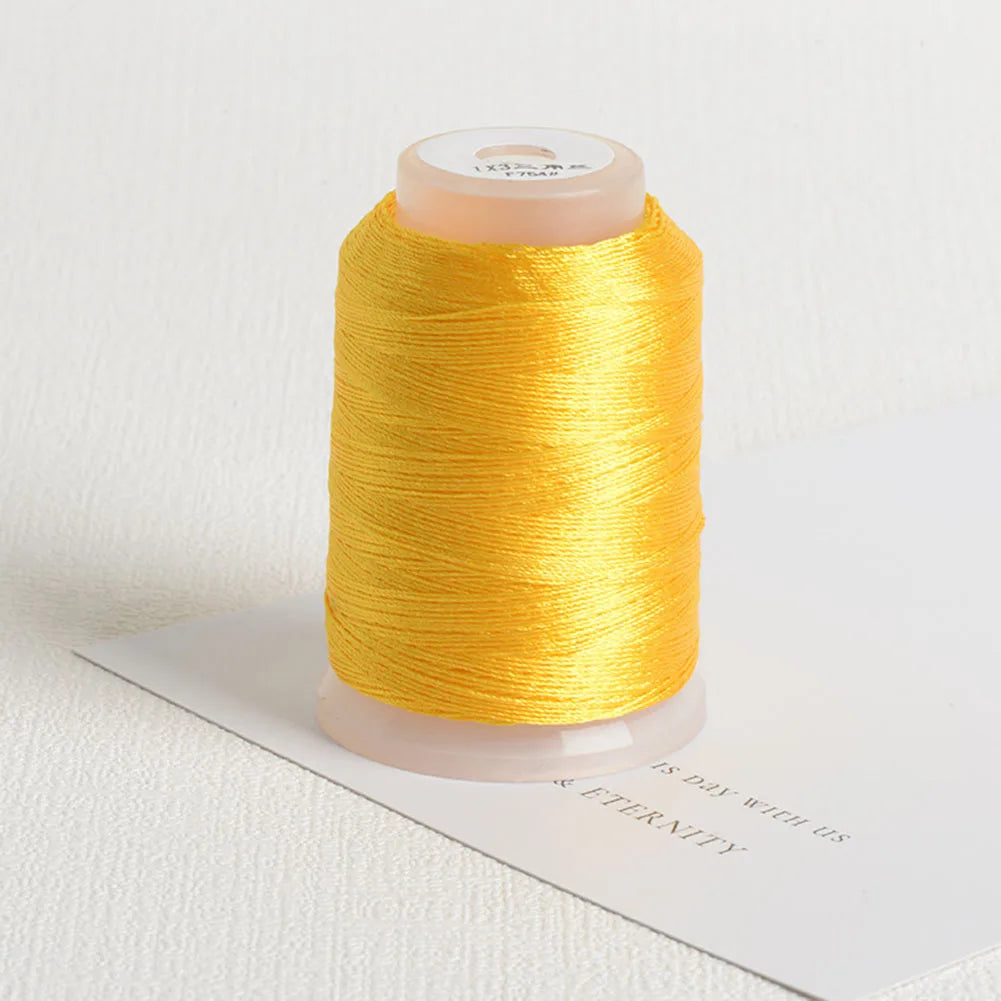 Filo da ricamo da 350 m/rotolo Fai da te Cucito artigianale Strumenti per cucire a punto croce Braccialetto in pizzo Corda intrecciata Nodo in pizzo Decorazione gioielli