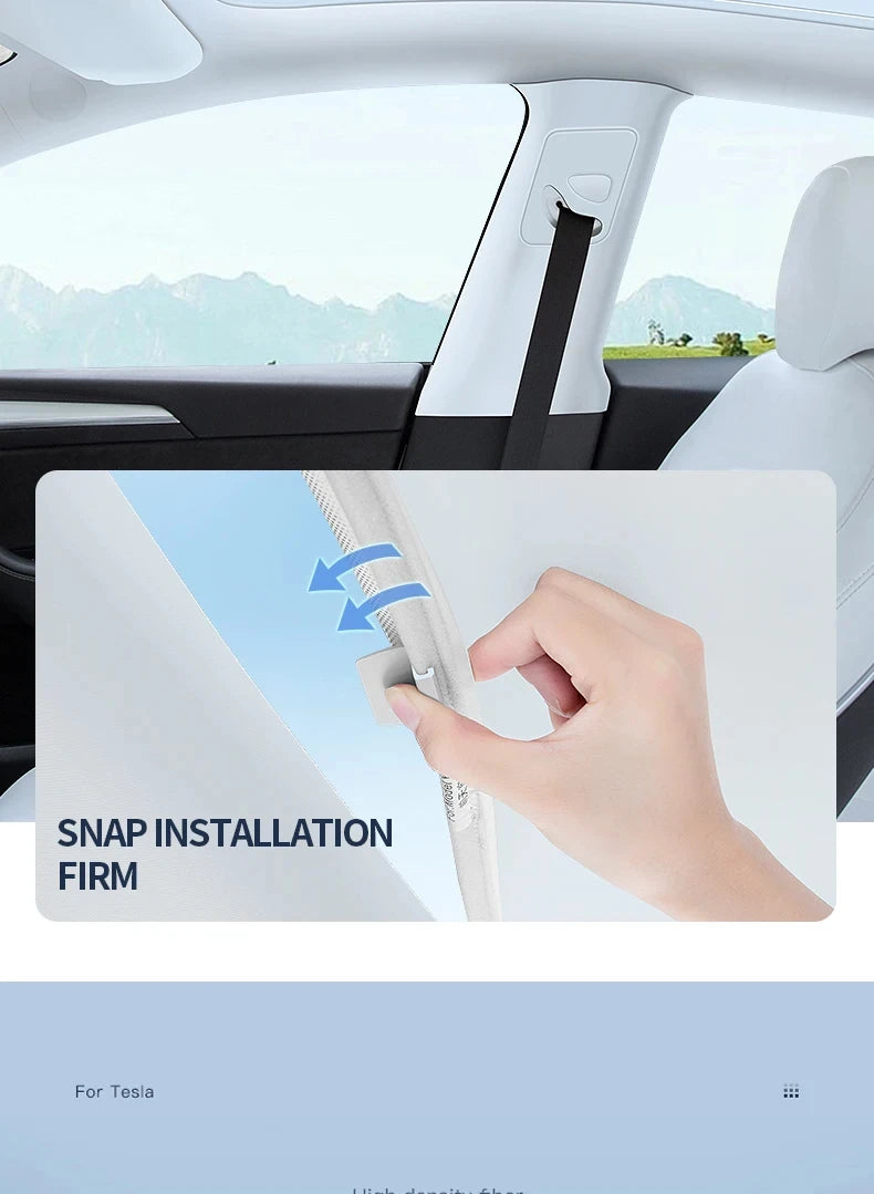 For BYD Denza B5 Formula Leopard 5 Suede Fabric Sunroof Sunshade, UV Protection Heat Insulation Electrostatic Adsorption