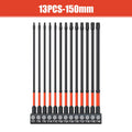 13-delige slagvaste Torx-kop inbussleutel boorbitset, T7-T40 inbussleutelbits S2-staal zeskantschroevendraaierbits met magnetische kop