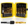 Set Filiera e Maschi Filettatura Metrica e Imperiale Valigetta Plastica 13 Pezzi Macchina Esagonale Composita Punta Trapano Maschio Riparazione Filettature Combinata