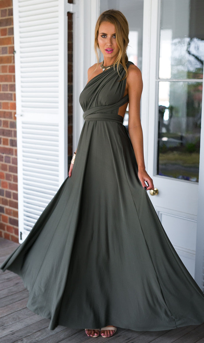 Sexy Vrouwen Multiway Wrap Convertible Boho Maxi Club Rode Bandage Lange Jurk Feest Bruidsmeisje Infinity Robe Longue Femme